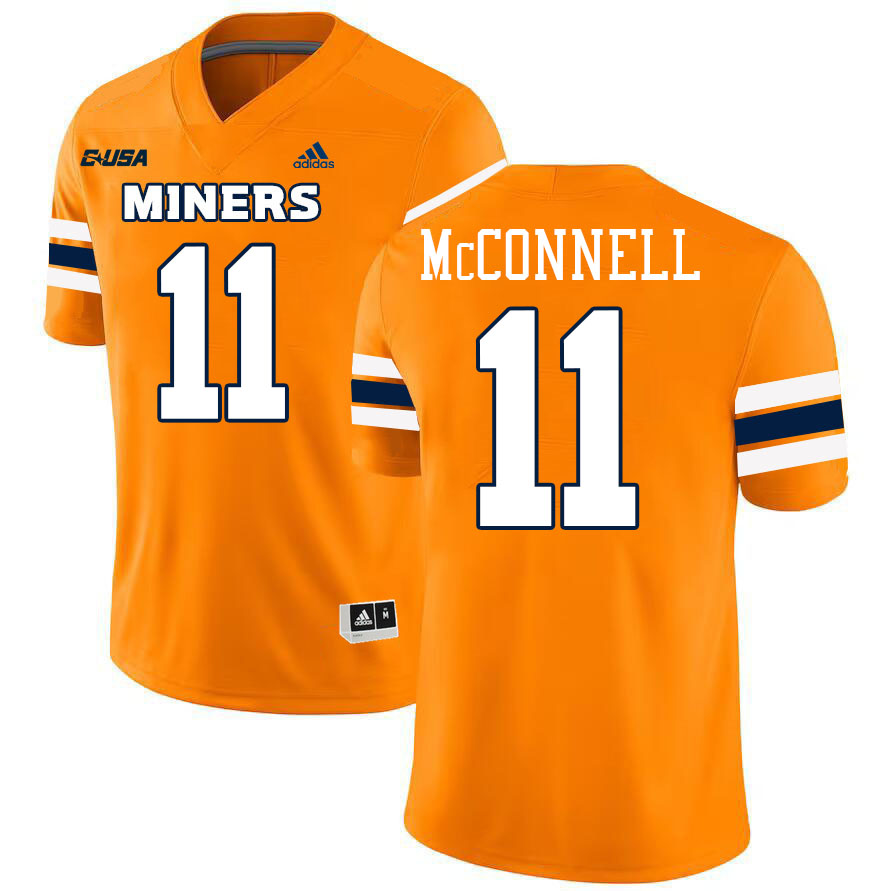 Cade McConnell UTEP Jersey,UTEP Miners #11 Cade McConnell College Football Jersey,Uniforms-Orange